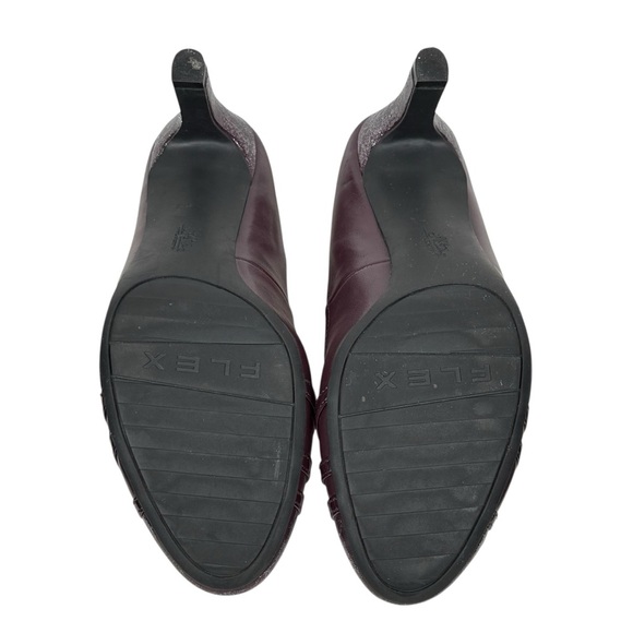 LifeStride Mickie Burgundy Glitter Cap Toe Pumps – Size 11 - Picture 9 of 14